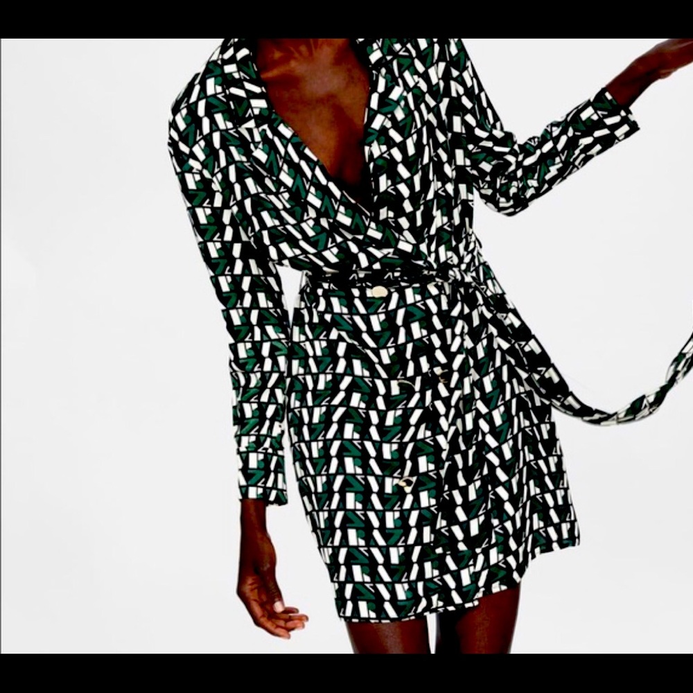 Blazer waist tie dress